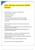 LING 209 exam with precise detailed solutions