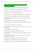 MDC 3 TEST PAPER 2025&sol;2026 QUESTIONS WITH ANSWERS TAGGED A&plus;