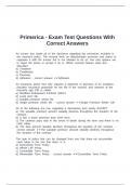 Primerica - Exam Test Questions With Correct Answers