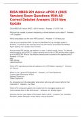 DISA HBSS 201 Admin ePO5&period;1 &lpar;2025 Version&rpar; Exam Questions With All Correct Detailed Answers 2025 New Update