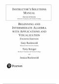 Beginning and Intermediate Algebra with Applications & Visualization &lpar;4th Edition&comma; Gary K&period; Rockswold&comma; Pearson&rpar; &ndash; Complete Solutions Manual