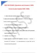 NSG 533 Exam 1 &ndash; Questions & Answers &vert; 100&percnt; Correct &vert; Latest 2025&sol;2026