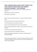 OHIO JURISPRUDENCE EXAM LATEST UPDATE THIS YEAR COMPLETE QUESTIONS AND CORRECT DETAILED ANSWERS - JUST RELEASED