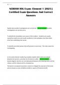 NEBOSH IOG Exam&colon; Element 1 2025 &vert; Certified Exam Questions And Correct Answers