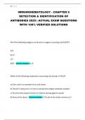 IMMUNOHEMATOLOGY - CHAPTER 9 DETECTION & IDENTIFICATION OF ANTIBODIES 2025 &vert; ACTUAL EXAM QUESTIONS WITH 100&percnt; VERIFIED SOLUTIONS