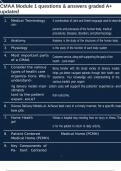 CMAA Module 1 questions & answers graded A&plus; updated