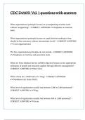 CDC Z4A051 Vol&period; 1 questions with answers