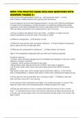 NSPN 7150 PRACTICE EXAM 2025&sol;2026 QUESTIONS WITH ANSWERS TAGGED A&plus;