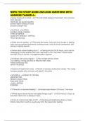 NSPN 7150 STUDY GUIDE 2025&sol;2026 QUESTIONS WITH ANSWERS TAGGED A&plus;