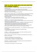 NURS 356 ACTUAL EXAMS MOCK 2025&sol;2026 QUESTIONS WITH ANSWERS TAGGED A&plus;