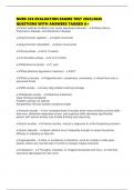 NURS 356 EVALUATION EXAMS TEST 2025&sol;2026 QUESTIONS WITH ANSWERS TAGGED A&plus;