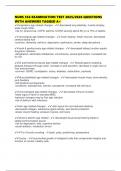 NURS 356 EXAMINATION TEST 2025&sol;2026 QUESTIONS WITH ANSWERS TAGGED A&plus;