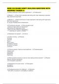 NURS 356 EXAMS SCRIPT 2025&sol;2026 QUESTIONS WITH ANSWERS TAGGED A&plus;