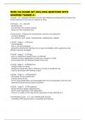 NURS 356 EXAMS SET 2025&sol;2026 QUESTIONS WITH ANSWERS TAGGED A&plus;