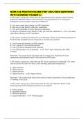 NURS 356 PRACTICE EXAMS TEST 2025&sol;2026 QUESTIONS WITH ANSWERS TAGGED A&plus;