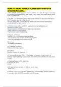 NURS 356 STUDY GUIDE 2025&sol;2026 QUESTIONS WITH ANSWERS TAGGED A&plus;