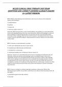 NCLEX CLINICAL DRUG THERAPY 2025 EXAM QUESTIONS AND CORRECT ANSWERS ALREADY GRADED A&plus; LATEST VERSION