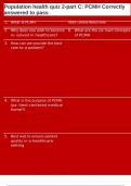 Population health quiz 2-part C&colon; PCMH Correctly answered to pass