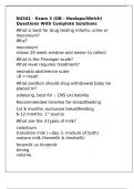 N4341 - Exam 3 &lpar;OB - Hoolapa&sol;Welch&rpar; Questions With Complete Solutions