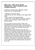 NURS 4341 - Office Hours OB 601 &lpar;Postpartum&rpar; - Exam 3 Questions With Complete Solutions