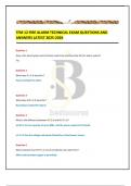 TFM 12 FIRE ALARM TECHNICAL EXAM QUESTIONS AND ANSWERS LATEST 2025-2026