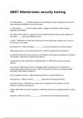 ABST Alberta basic security training NEWEST 2025&sol;2026 ACTUAL COMPLETE QUESTIONS AND CORRECT DETAILED ANSWERS &lpar;VERIFIED ANSWERS&rpar;