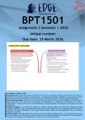 BPT1501 Assignment 2 &lpar;ANSWERS&rpar; Semester 1 2026 - DISTINCTION GUARANTEED