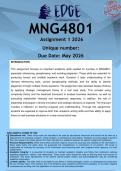 MNG4801 Assignment 1 &lpar;ANSWERS&rpar; 2026 - DISTINCTION GUARANTEED