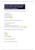 Power Engineering 4th Class - B3 Questions and Complete Solutions Graded A&plus;