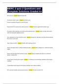 MERC 2 quiz 2 Questions and Complete Solutions Graded A&plus;