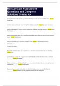 MercuryGate Assessment Questions and Complete Solutions Graded A&plus;