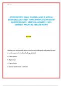 ATI PEDS&sol;PEDS EXAM 2 FORM A AND B ACTUAL  EXAM 2025&sol;2026 TEST  BANK COMPLETE 500 EXAM  QUESTIONS WITH VERIFIED ANSWERS &lpar;100&percnt;  CORRECT ANSWERS&rpar; &sol;BRAND NEW&excl;&excl; 