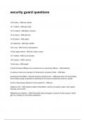 security guard questions NEWEST 2025&sol;2026 ACTUAL COMPLETE QUESTIONS AND CORRECT DETAILED ANSWERS &lpar;VERIFIED ANSWERS&rpar;
