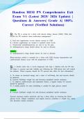 Hondros HESI PN Comprehensive Exit Exam V1 &lpar;Latest 2025&sol; 2026 Update&rpar; &vert; Questions & Answers&vert; Grade A&vert; 100&percnt; Correct &lpar;Verified Solutions&rpar;