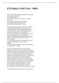 ETS Major Field Test - MBA Questions and Answers