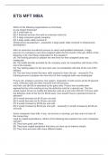 ETS MFT MBA  QUESTIONS AND ANSWERS FULLY SOLVED