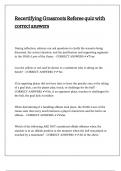 Recertifying Grassroots Referee quiz with correct answers