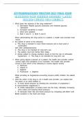 ATI Pharmacology Proctor 2023 final exam  questions with verified answers &vert; latest 2025&sol;2026 update&vert; 100&percnt; correct&period;