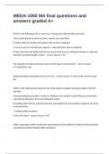 MEDA-1050 MA final questions and answers graded A&plus;