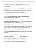 FIVE GUYS CERTIFICATION TEST QUESTIONS & ANSWERS