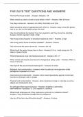 FIVE GUYS TEST QUESTIONS AND ANSWERS