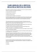 VARCAROLIS CH 1&semi; MENTAL  HEALTH & MENTAL ILLNESS A