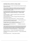 GEORGIA REAL ESTATE U FINAL EXAM 