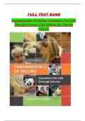 FULL TEST BANK Fundamentals Of Selling Customers For Life Through Service 13th Edition By Charles Futrell&period;