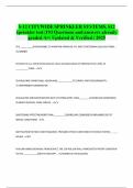 S-12 CITYWIDE SPRINKLER SYSTEMS&comma; S12 sprinkler test &vert;193 Questions and answers already graded A&plus;&vert; Updated & Verified &vert; 2025 THE IS RESPONSIBLE TO MAINTAIN SPRINKLER SYS&period; AND TO DETERMINE QUALIFICATIONS&period; - OWNER RECORDS OF ALL INSPECTIONS AND MX SHALL BE M