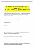 S12 SPRINKLER TEST &vert;68 QUESTIONS AND ANSWERS ALREADY GRADED A&plus;&vert; UPDATED & VERIFIED &vert; 2025 fire department connection - normally on exterior of building&period;&period;&period; FDNY can pump supplemental water  into the sprinkler system&comma; standpipe&comma; or other system furnishing w
