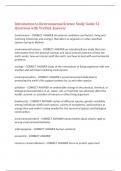 Introduction to Environmental Science Study Guide 51 Questions with Verified Answers&comma;100&percnt;CORRECT