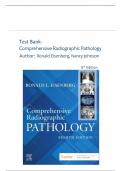 Test Bank- Comprehensive Radiographic Pathology 8th Edition &lpar; Ronald Eisenberg&comma; 2025&rpar; All Chapters 1-12&vert;&vert; Latest Edition