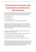 PHTLS 10th Edition Post Test &lpar;2025&sol;2026&rpar; &ndash; Updated Questions and Verified Answers for Exam Success