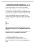 NCSBN PRACTICE QUESTIONS 76-90 